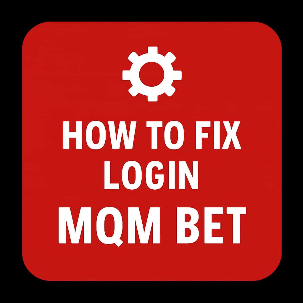 Icon illustrating the guide to fixing login issues on MQM Bet.