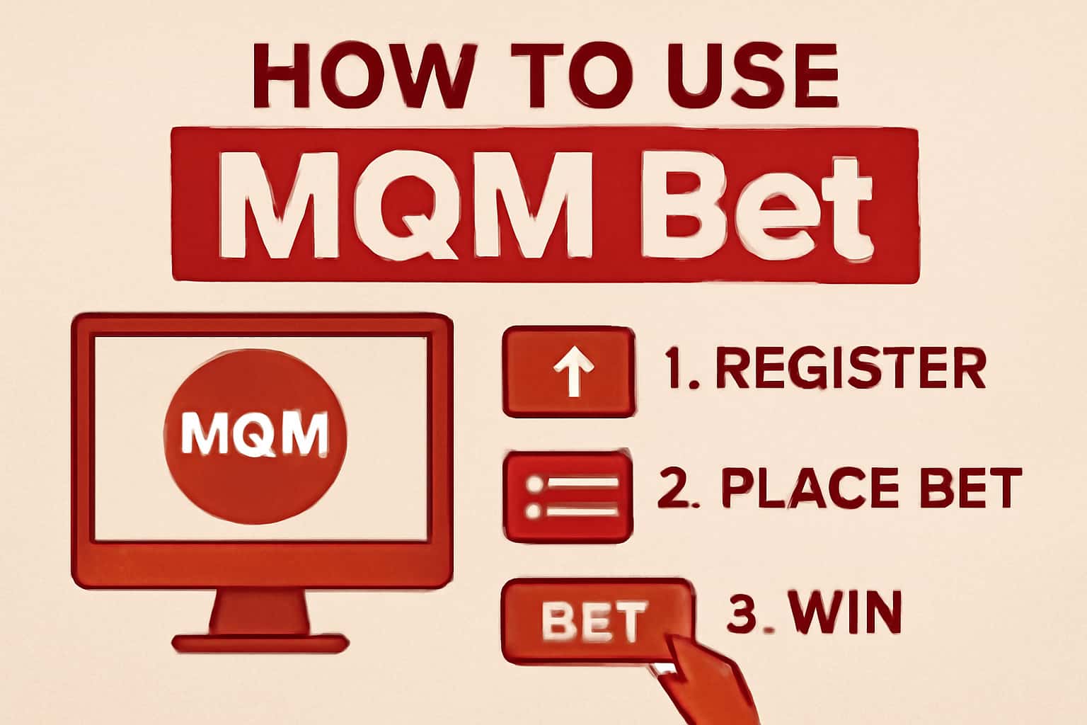 A neutral informational depiction of how to effectively use MQM Bet.