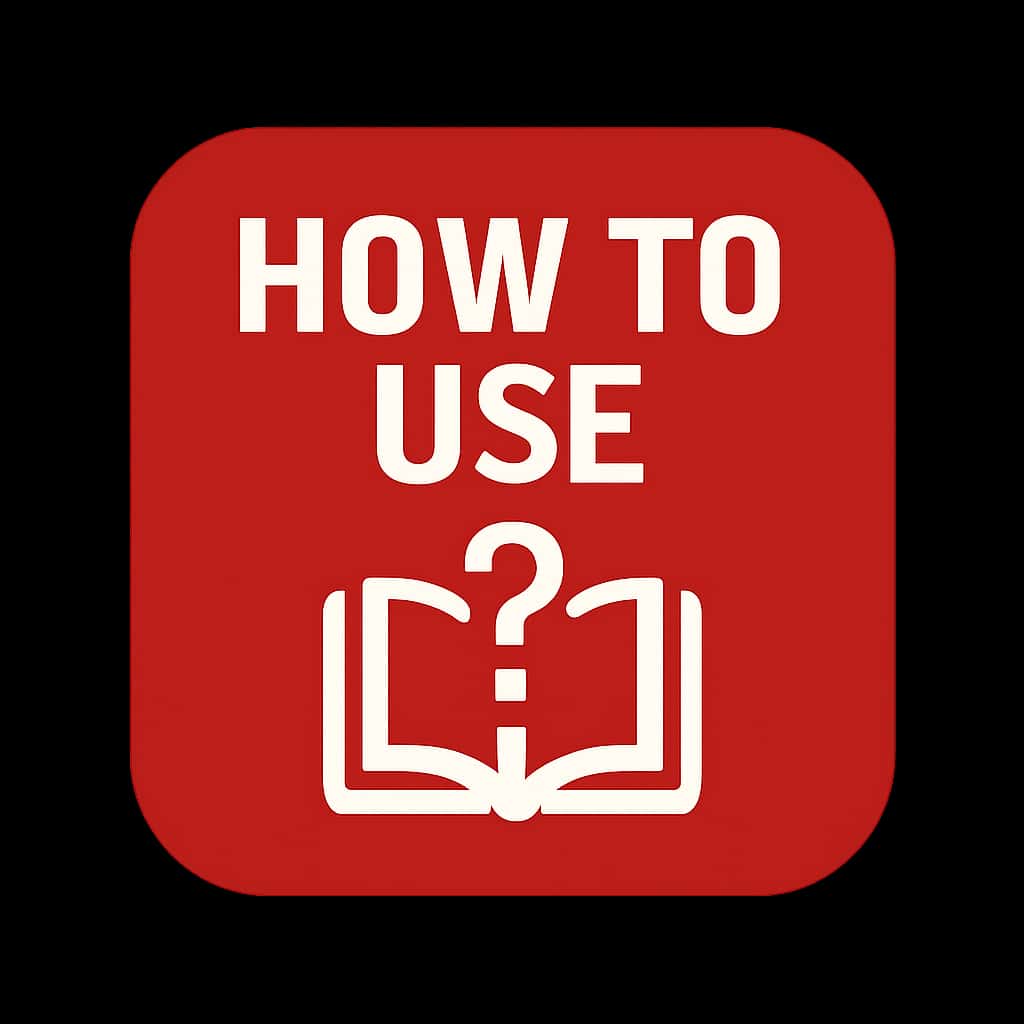 Icon representing a guide for using MQM Bet.