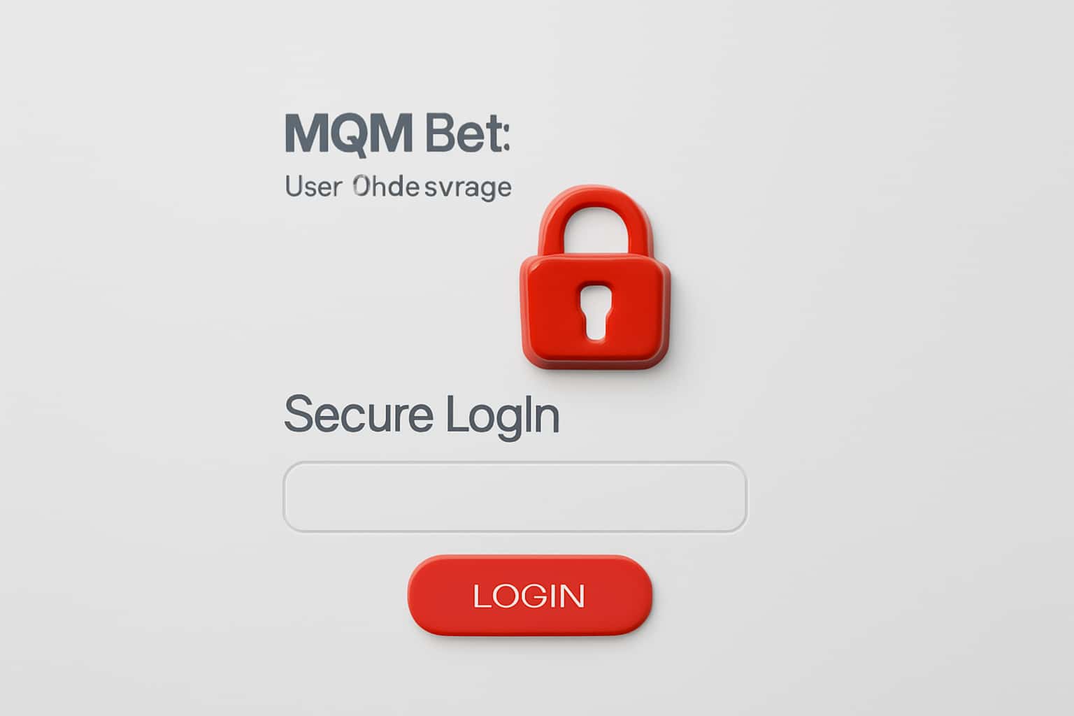 MQM Bet User Authentication Interface