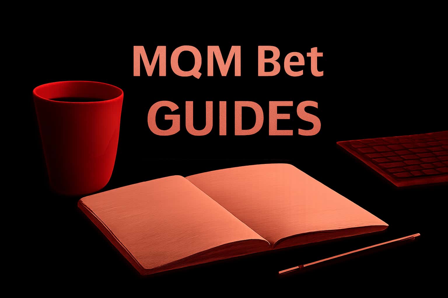 An informational scene depicting MQM Bet Guides with a futuristic design.