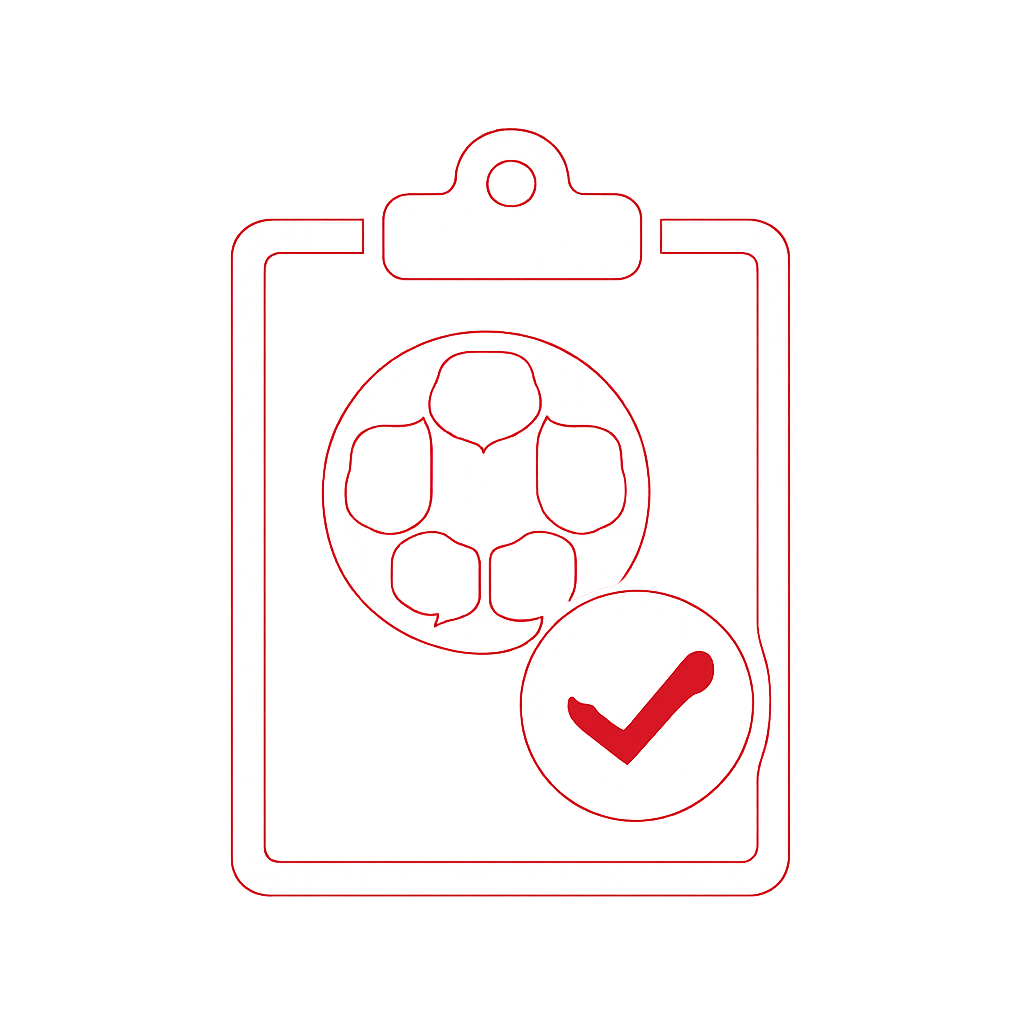 A badge representing guidance on the MQM Bet platform.