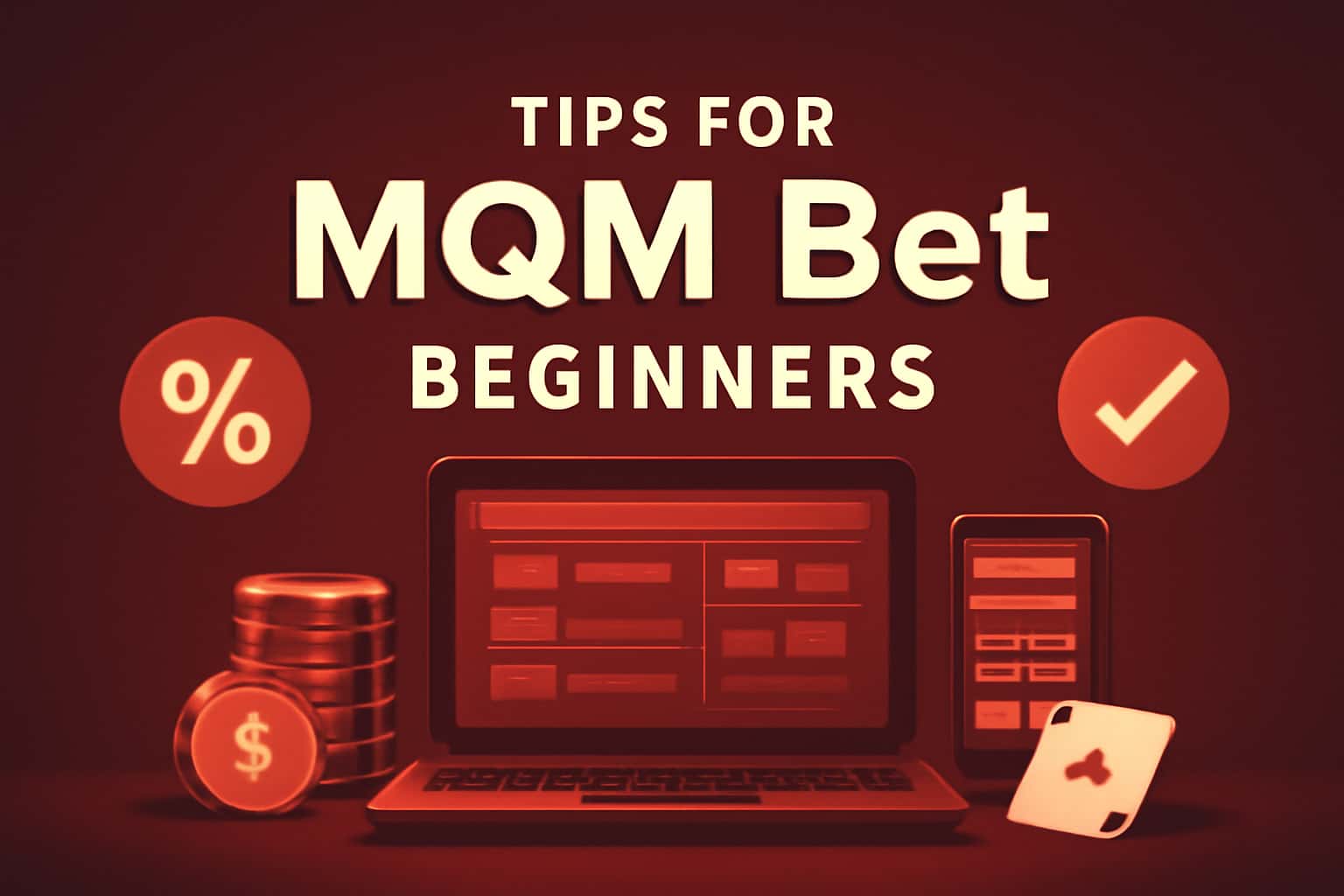 An informative scene highlighting tips for beginners using MQM Bet.