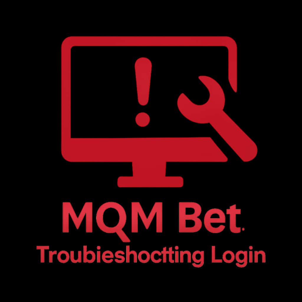 Icon representing troubleshooting MQM Bet login.